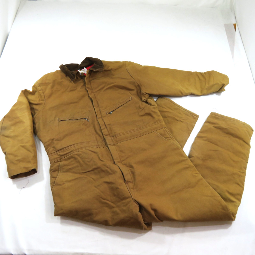 Key Imperial Coveralls Brown Made in USA Sz XL Regular Vintage